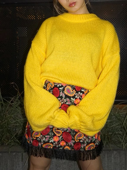 BIGニットTOP(ブルー)