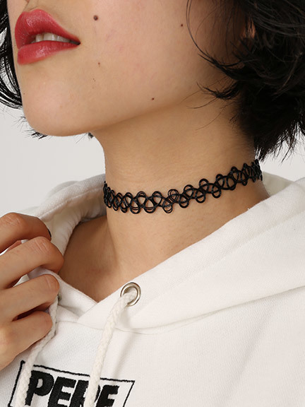 TATTOO CHOKER SET(ブルー)