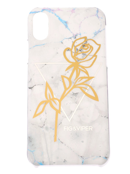 マーブルローズ　for iPhone X(マルチ)