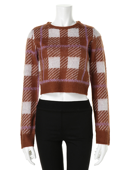チェックショートニットTOP | クロッシング | トップス | FIG & VIPER ...