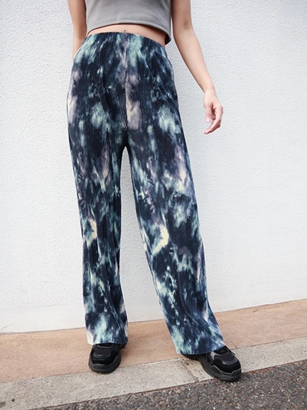 ダークタイダイプリーツpt クロッシング ボトムス Fig Viper フィグ アンド ヴァイパー公式通販サイト