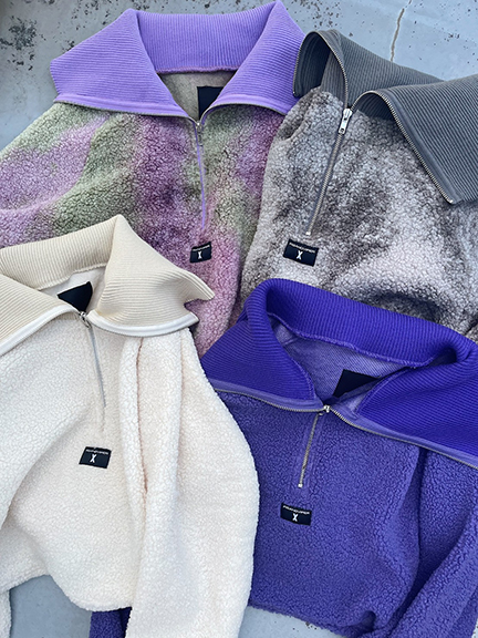 タイダイ ボアZIPショートPO | クロッシング | トップス | FIG