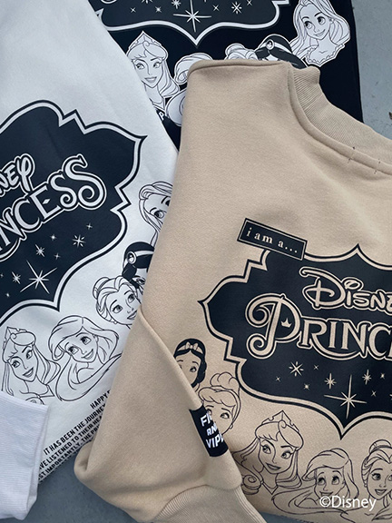 Disney princess LOGO/BIG PO(ベージュ)