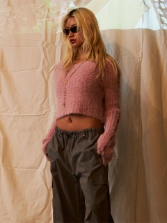 FIG＆VIPER |シャギーショートニットTOP