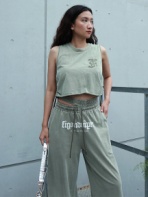 FIG＆VIPER(フィグアンドヴァイパー) |Washed F カットタンク(カーキ)