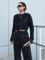 FIG＆VIPER(フィグアンドヴァイパー) |クロップドZIPシャギーニット