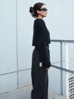 FIG＆VIPER(フィグアンドヴァイパー) |クロップドZIPシャギーニット